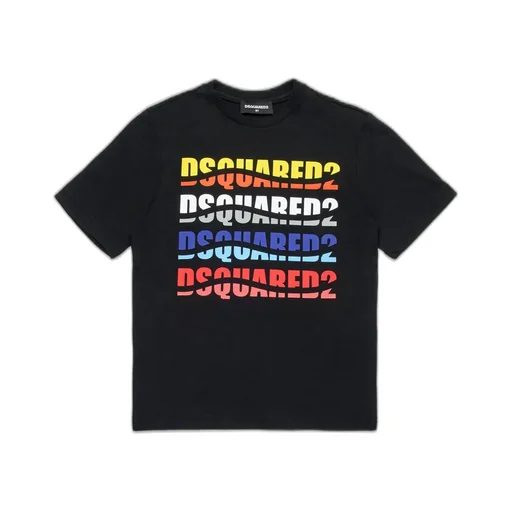 Dsquared2 Kids Logo Printed Crewneck T-Shirt