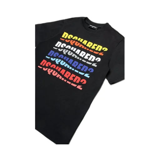 Dsquared2 Kids Logo Printed Crewneck T-Shirt