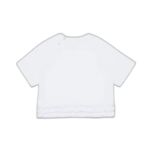 Dsquared2 Kids Logo-Printed Crewneck Ruffled T-Shirt
