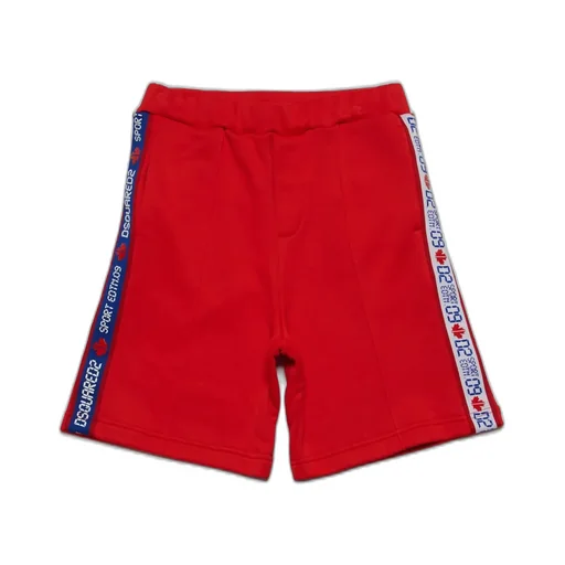 Dsquared2 Kids Logo-Tape Elasticated-Waistband Track Shorts