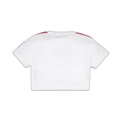 Dsquared2 Kids Logo-Tape Cropped Crewneck T-Shirt