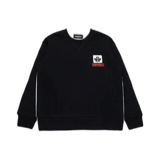 Dsquared2 Kids Logo-Printed Crewneck Reversible Sweatshirt