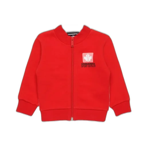 Dsquared2 Kids Logo-Printed Panelled Zipped Jacket