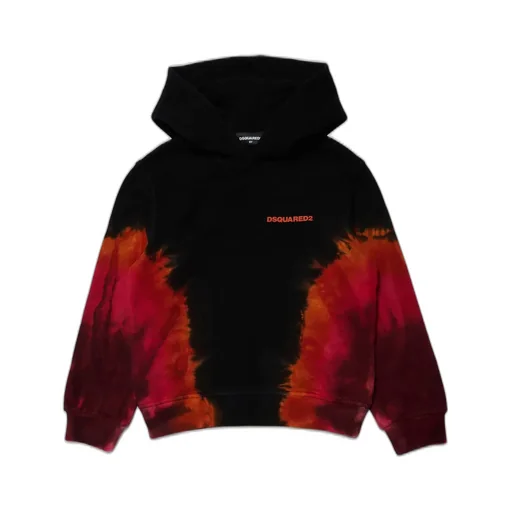 Dsquared2 Kids Logo-Printed Tie-Dyed Hoodie