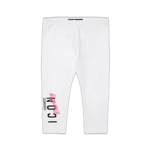 Dsquared2 Kids Logo Printed Straight-Leg Stretch Leggings