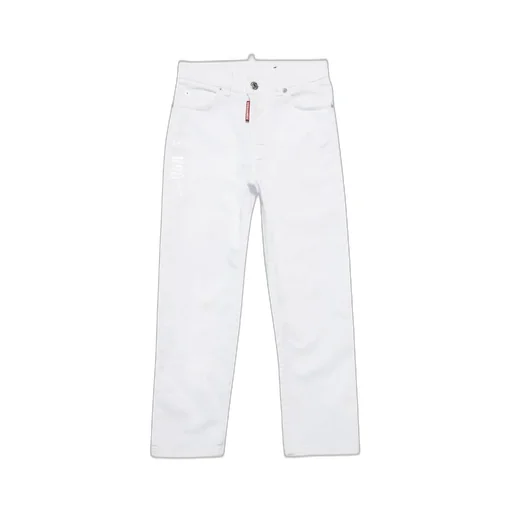 Dsquared2 Kids Mid-Rise Straight-Leg Jeans