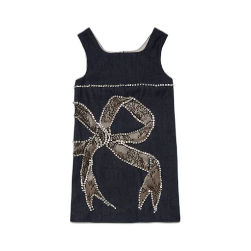 Dsquared2 Kids Bow Embellished Sleeveless Dress