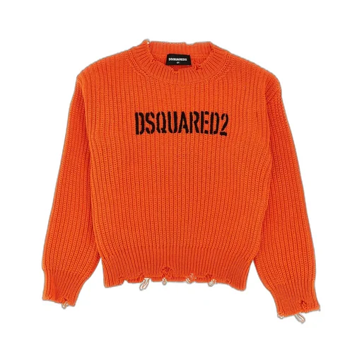 Dsquared2 Kids Distressed Crewenck Jumper
