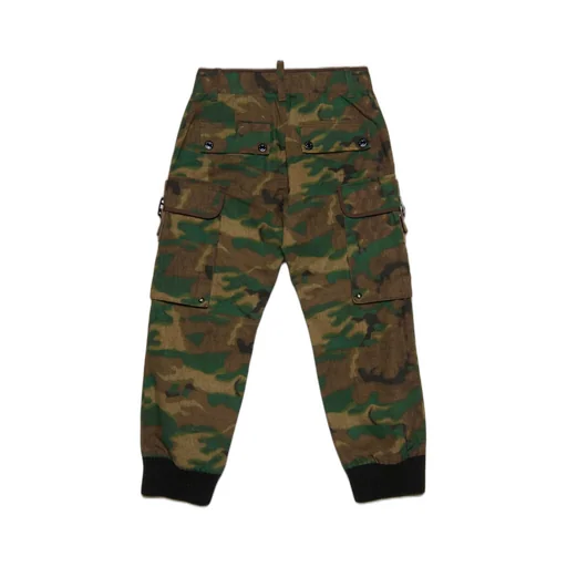 Dsquared2 Kids Camouflage-Print Logo Patch Pants
