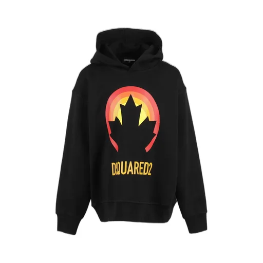 Dsquared2 Kids Graphic-Printed Straight Hem Hoodie