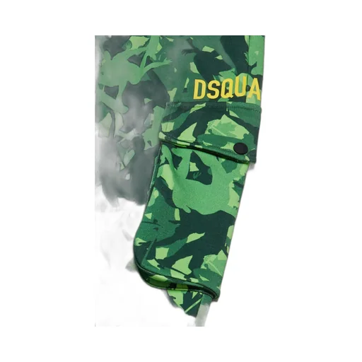 Dsquared2 Kids Camouflage Patterned Drawstring Cargo Trousers