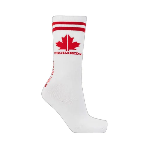 Dsquared2 Kids Logo Intarsia-Knit Socks