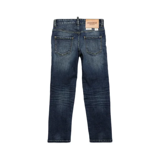 Dsquared2 Kids Straight Leg Distressed Jeans