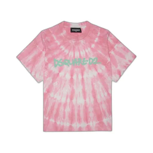 Dsquared2 Kids Tie-Dyed Crewneck T-Shirt