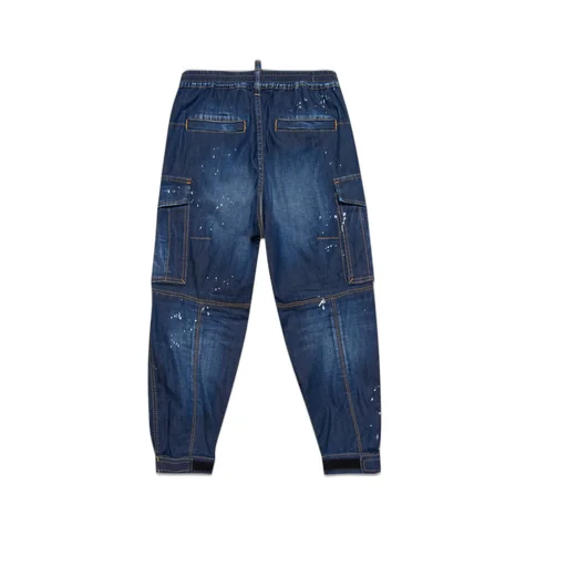 Dsquared2 Kids Paint-Splatter Wide-Leg Jeans