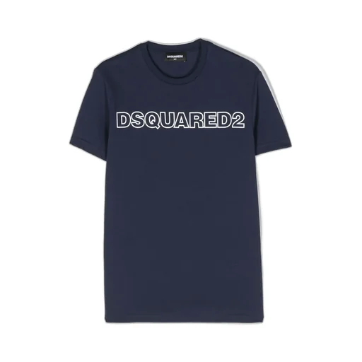 Dsquared2 Kids Logo Printed Crewneck T-Shirt