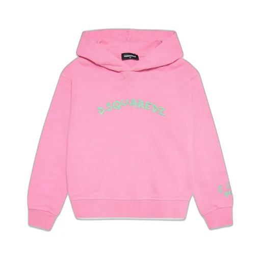 Dsquared2 Kids Logo-Embroidered Long-Sleeved Hoodie