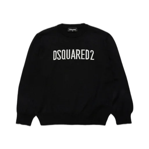 Dsquared2 Kids Logo Intarsia Knitted Jumper