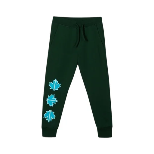 Dsquared2 Kids Leaf Printed Drawstring Pants