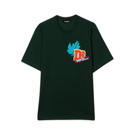 Dsquared2 Kids Logo Patch Crewneck T-Shirt