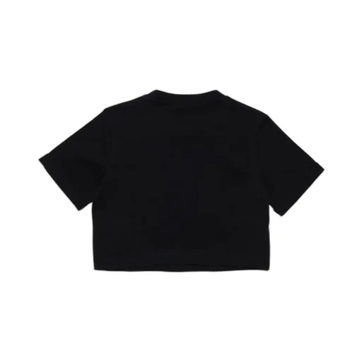 Dsquared2 Kids Logo Printed Cropped T-Shirt