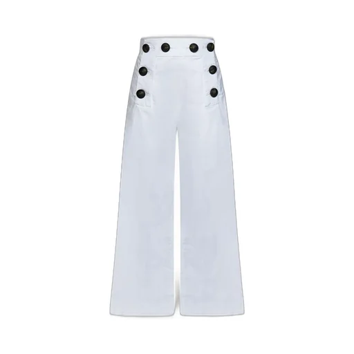 Dsquared2 Kids Button-Detailed Wide-Leg Trousers