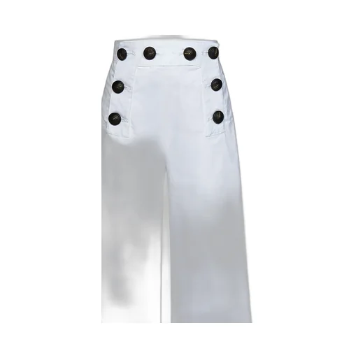 Dsquared2 Kids Button-Detailed Wide-Leg Trousers