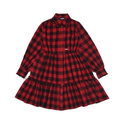 Dsquared2 Kids Checked Shirt Dress