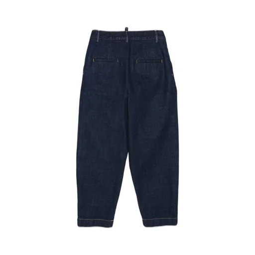 Dsquared2 Kids Pleat Detailed Tapered Jeans