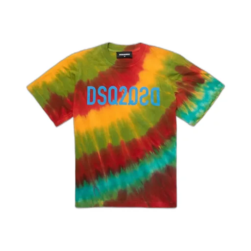 Dsquared2 Kids Tie-Dyed Crewneck T-Shirt
