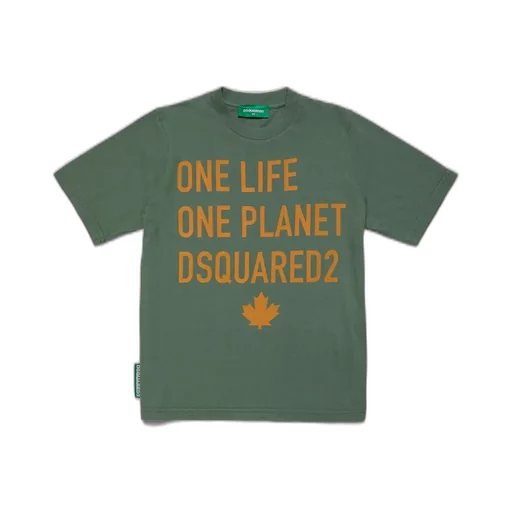 Dsquared2 Kids Logo Printed Crewneck T-Shirt