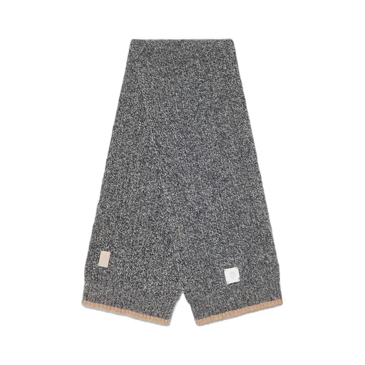 Eleventy Kids Cable-Knit Ribbed Edge Scarf
