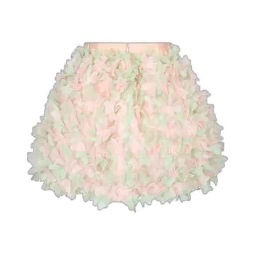 Elie Saab Junior Logo Plaque Ruffled Mini Skirt