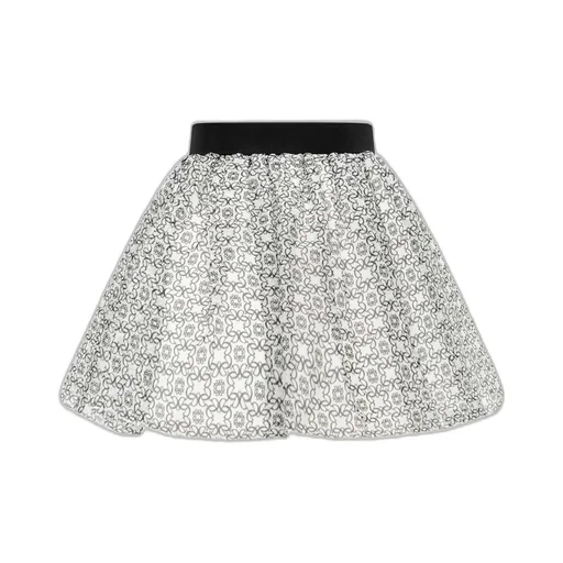 Elie Saab Junior Logo Printed Tulle Skirt