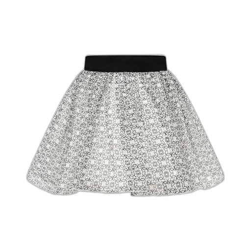 Elie Saab Junior Logo Printed Tulle Skirt