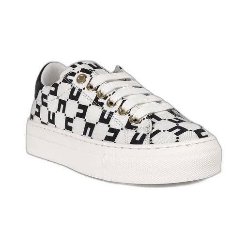 Elisabetta Franchi Logo Printed Lace-Up Sneakers