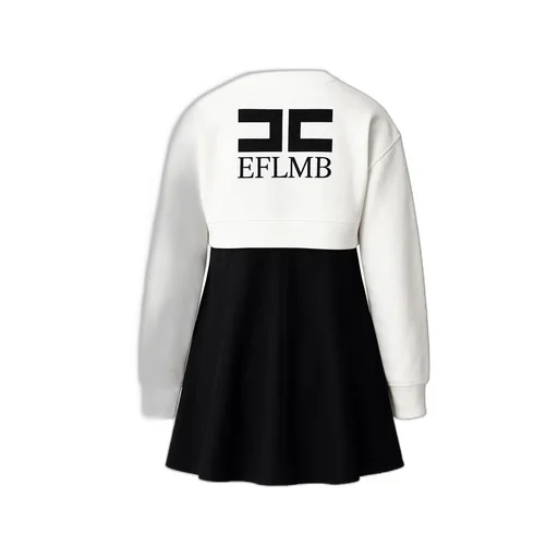 Elisabetta Franchi Kids Cropped Sweatshirt Mini Dress