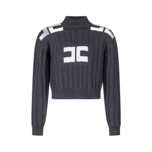 Elisabetta Franchi Kids Logo Turtleneck Knitwear