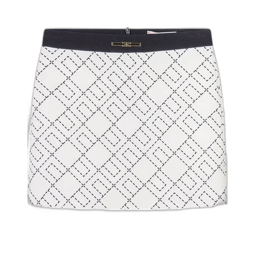 Elisabetta Franchi Kids Crepe Patterned Skirt