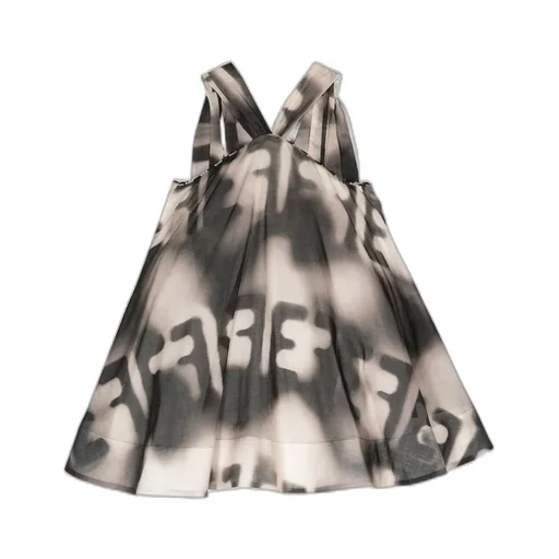 Elisabetta Franchi Kids Logo Printed Flared Dress