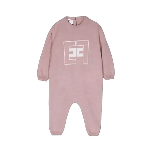 Elisabetta Franchi Kids Logo Intarsia Jumpsuit