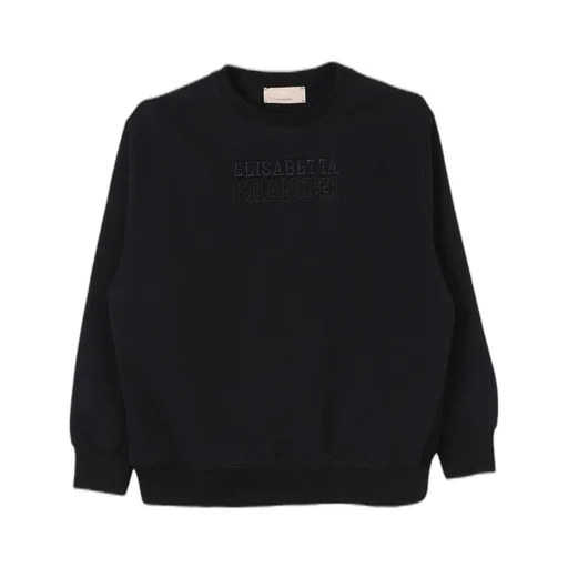 Elisabetta Franchi La Mia Bambina Logo Embroidered Long Sleeved Sweatshirt