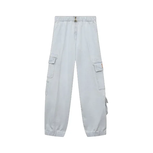 Elisabetta Franchi Kids Denim Cargo Pants