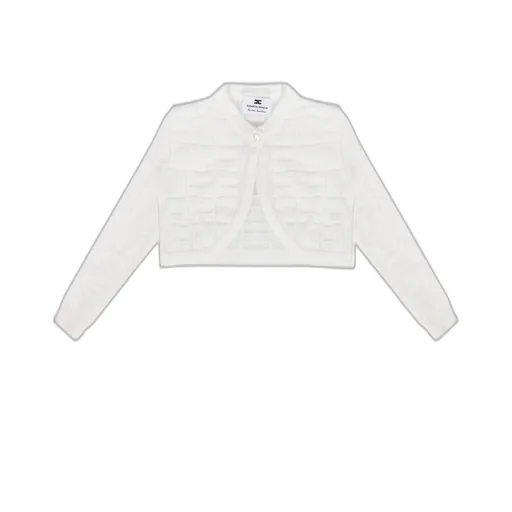 Elisabetta Franchi La Mia Bambina Logo Detailed Knitted Cardigan