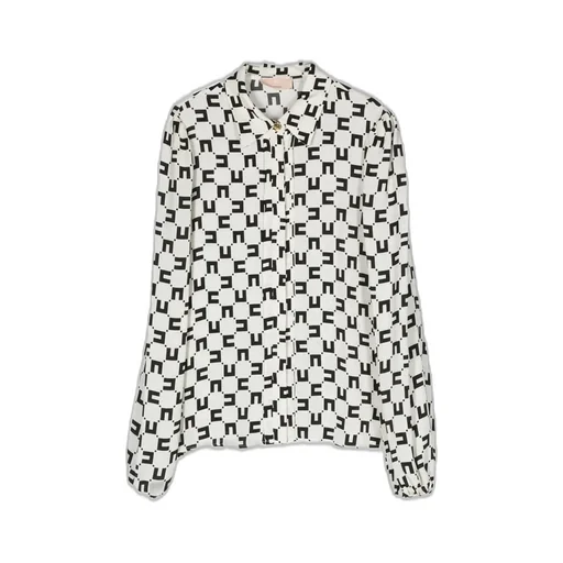 Elisabetta Franchi La Mia Bambina All-Over Logo Printed Shirt