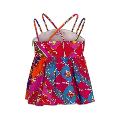 Emilio Pucci Junior Floral Printed Sleeveless Top