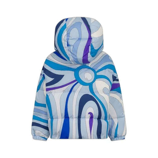 Emilio Pucci Junior Marmo-Printed Zip-Up Jacket
