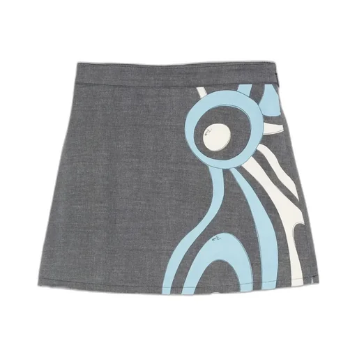 Emilio Pucci Junior A-Line Graphic Printed Skirt