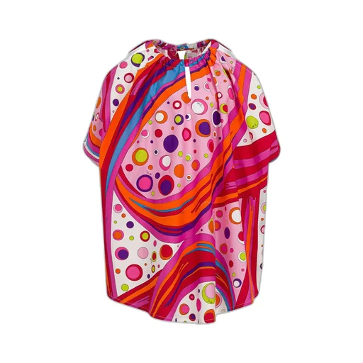 Emilio Pucci Junior Keyhole Neck Printed Dress