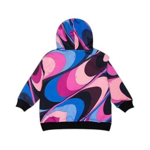 Emilio Pucci Junior Iride Printed Jersey Hoodie